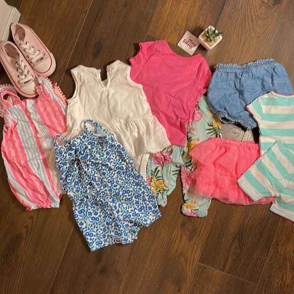 (7) Piece Carter’s + Baby GAP Girls 6 Mo Spring Summer Set 6M - Picture 9 of 9